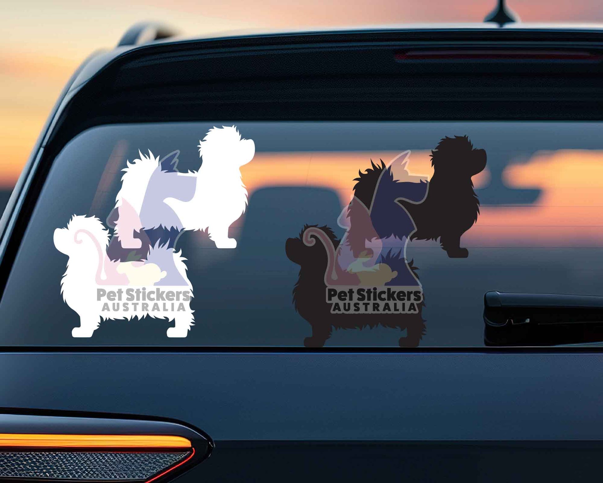 Maltese Silhouette Stickers