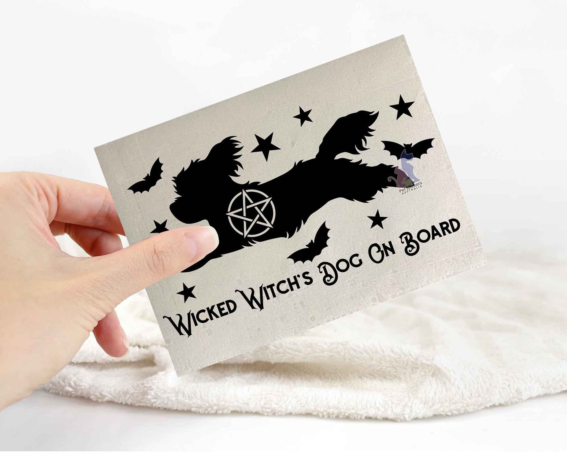 Wicked Witch's Dog On Board Maltese Sticker