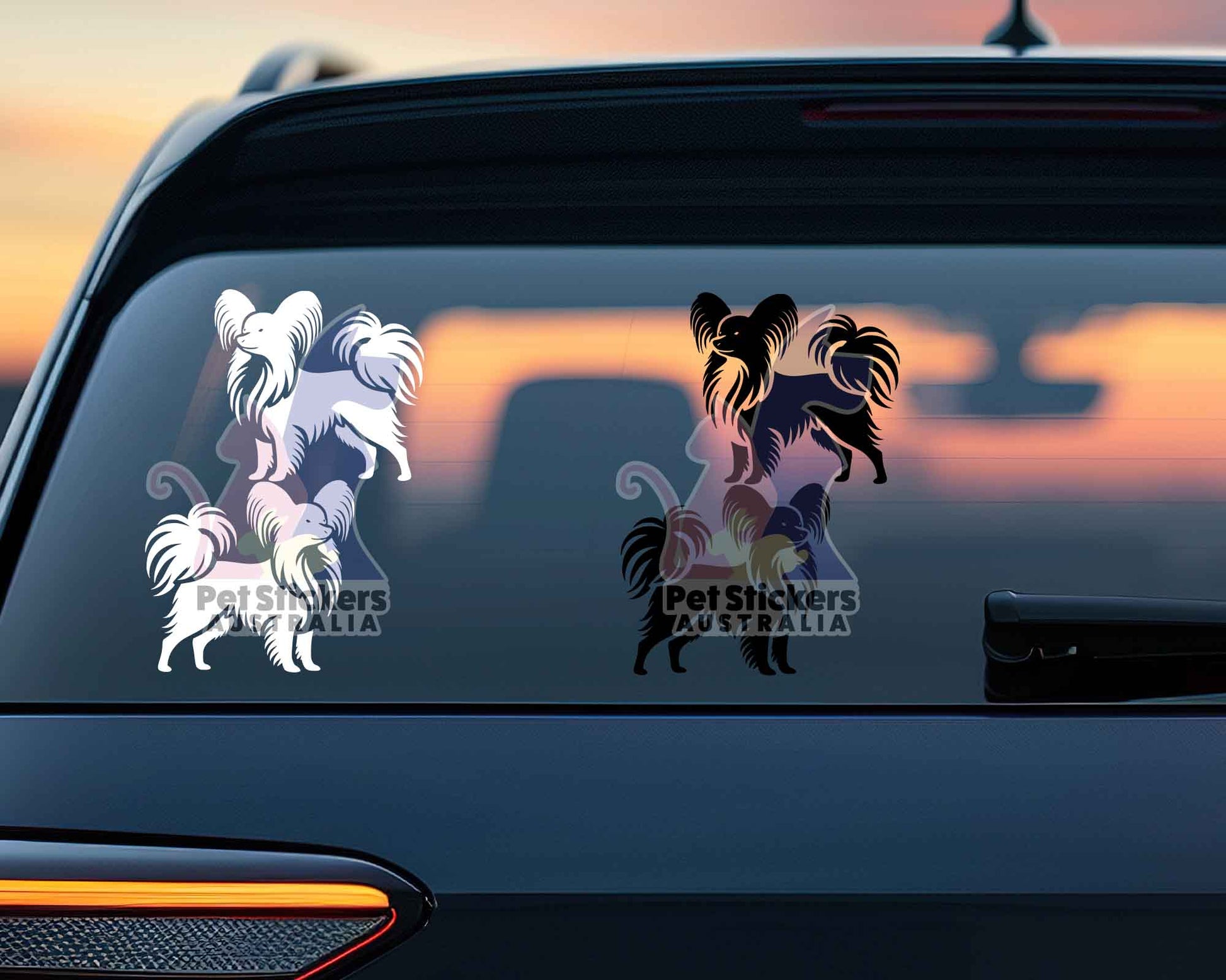 Papillon Silhouette Stickers