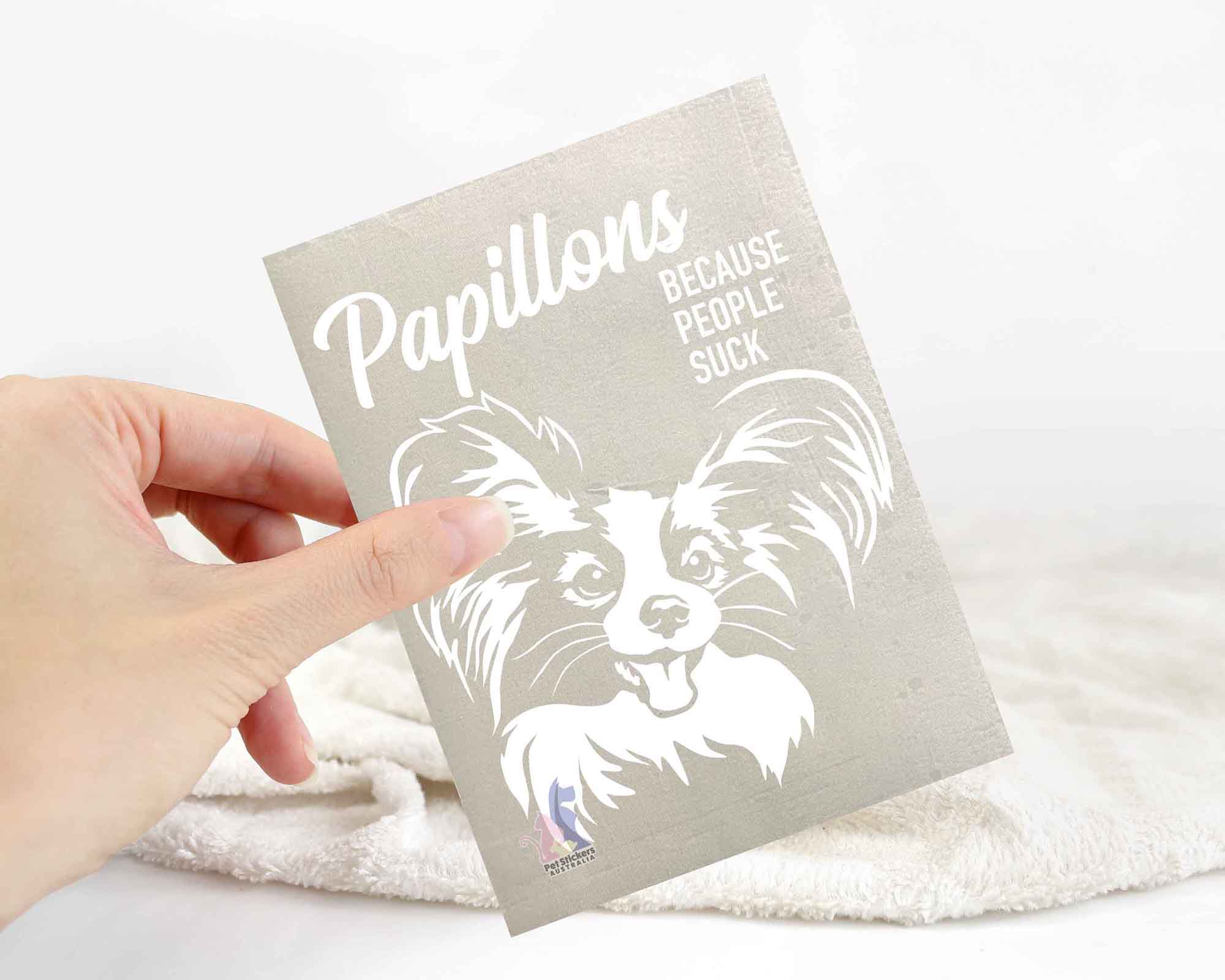 Papillon Sticker | Funny Dog Stickers For Cars Australia – Pet Stickers ...