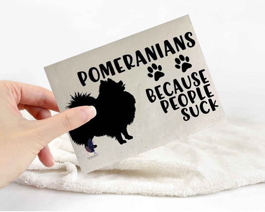 Pomeranians Because People Suck™ Sticker