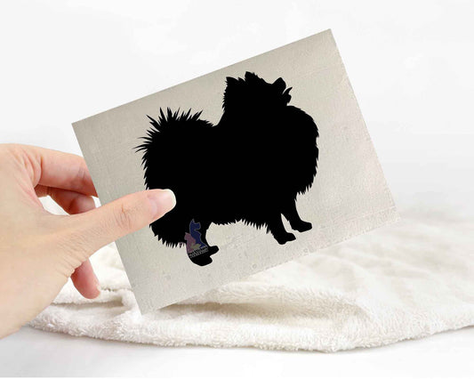 Pomeranian Silhouette Stickers