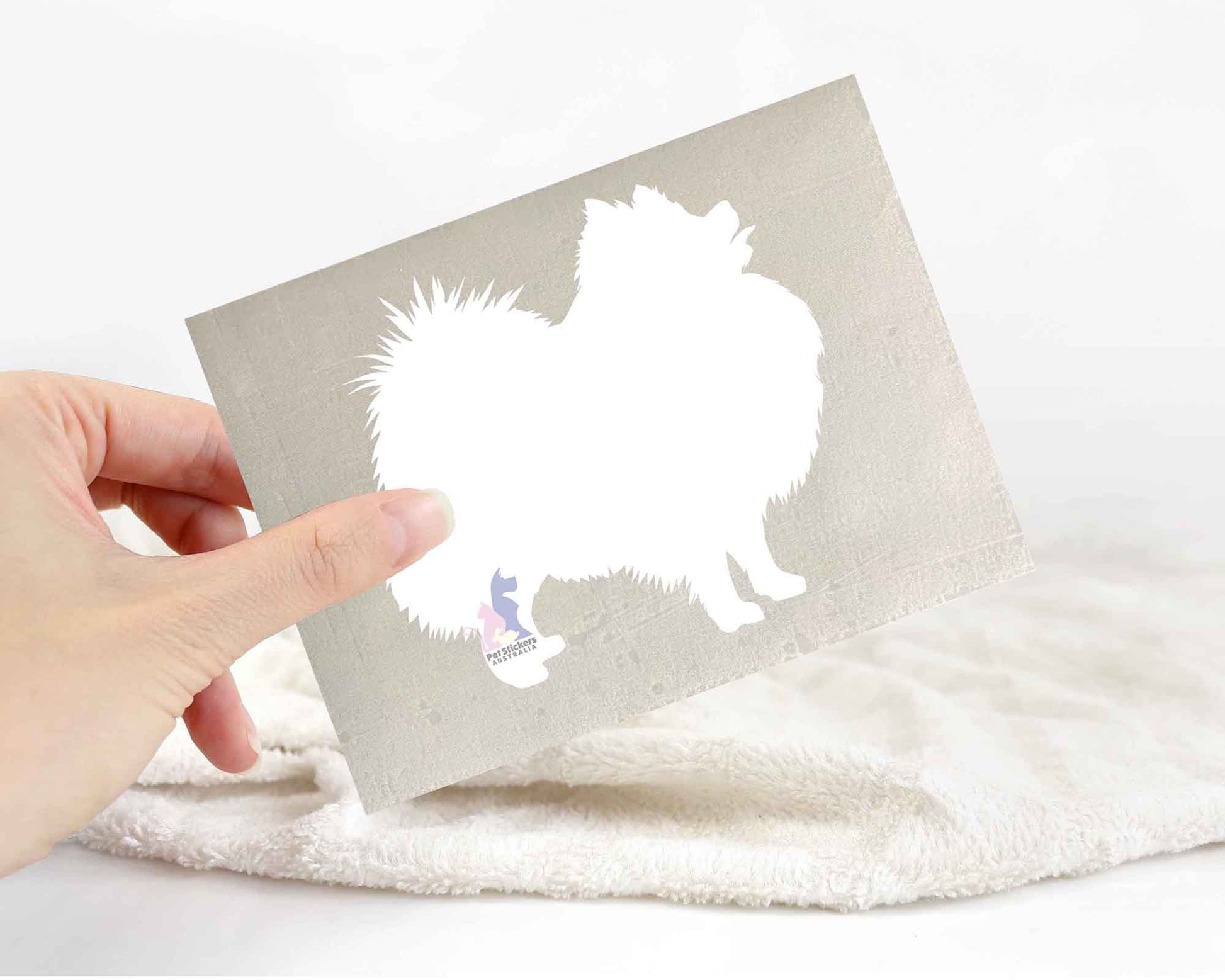 Pomeranian Silhouette Stickers