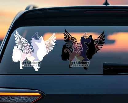 Pomeranian With Wings Sticker