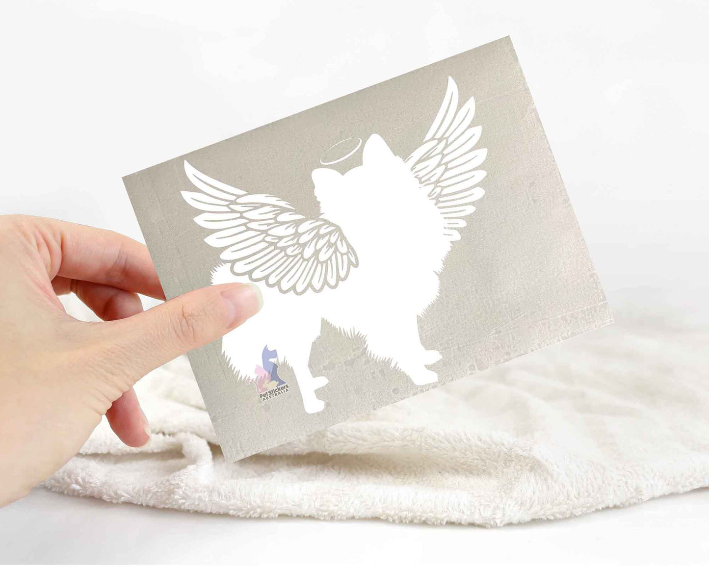 Pomeranian With Wings Sticker