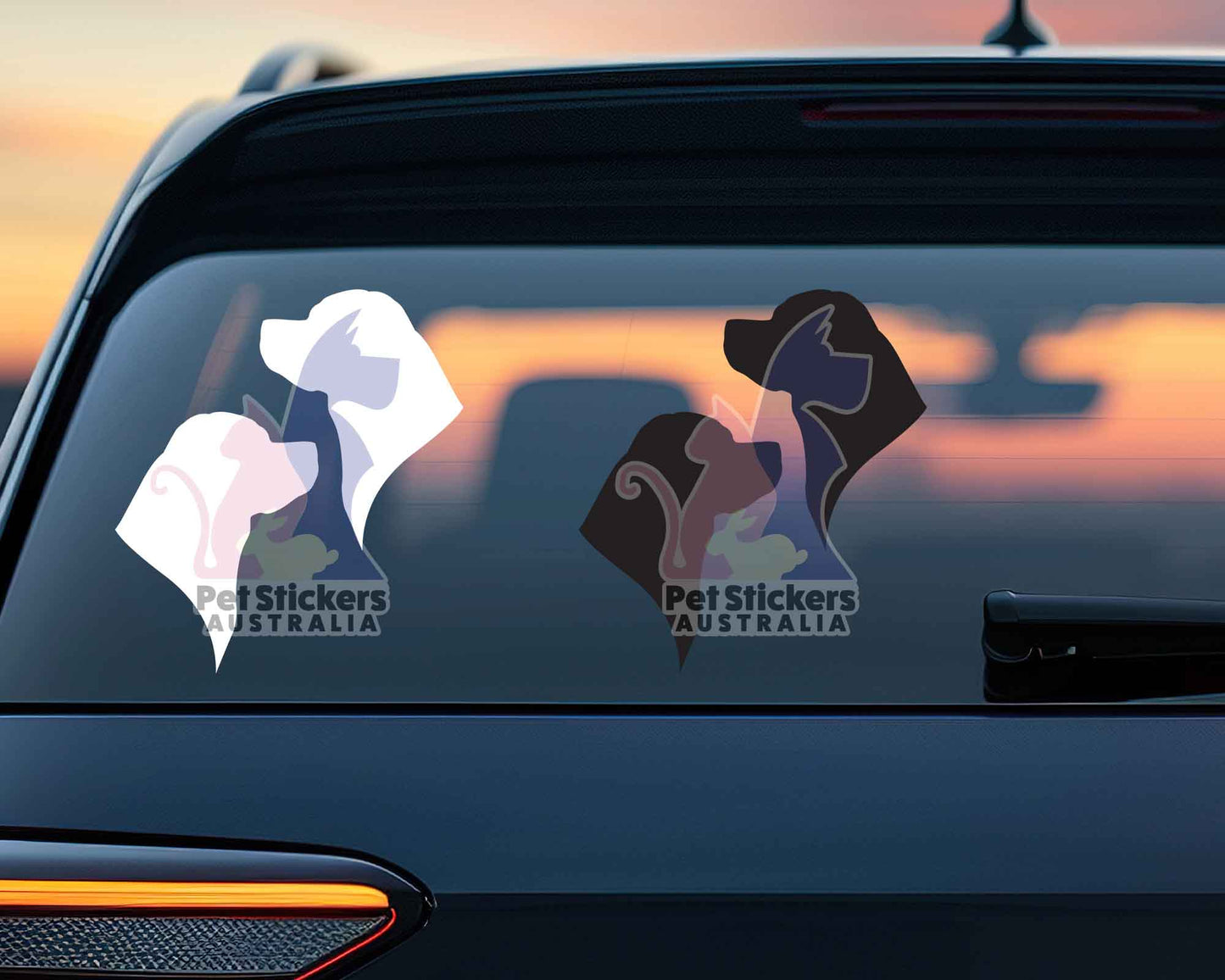 Rottweiler Silhouette Stickers