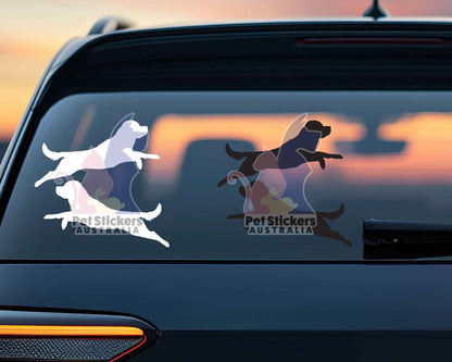 Rottweiler Silhouette Stickers