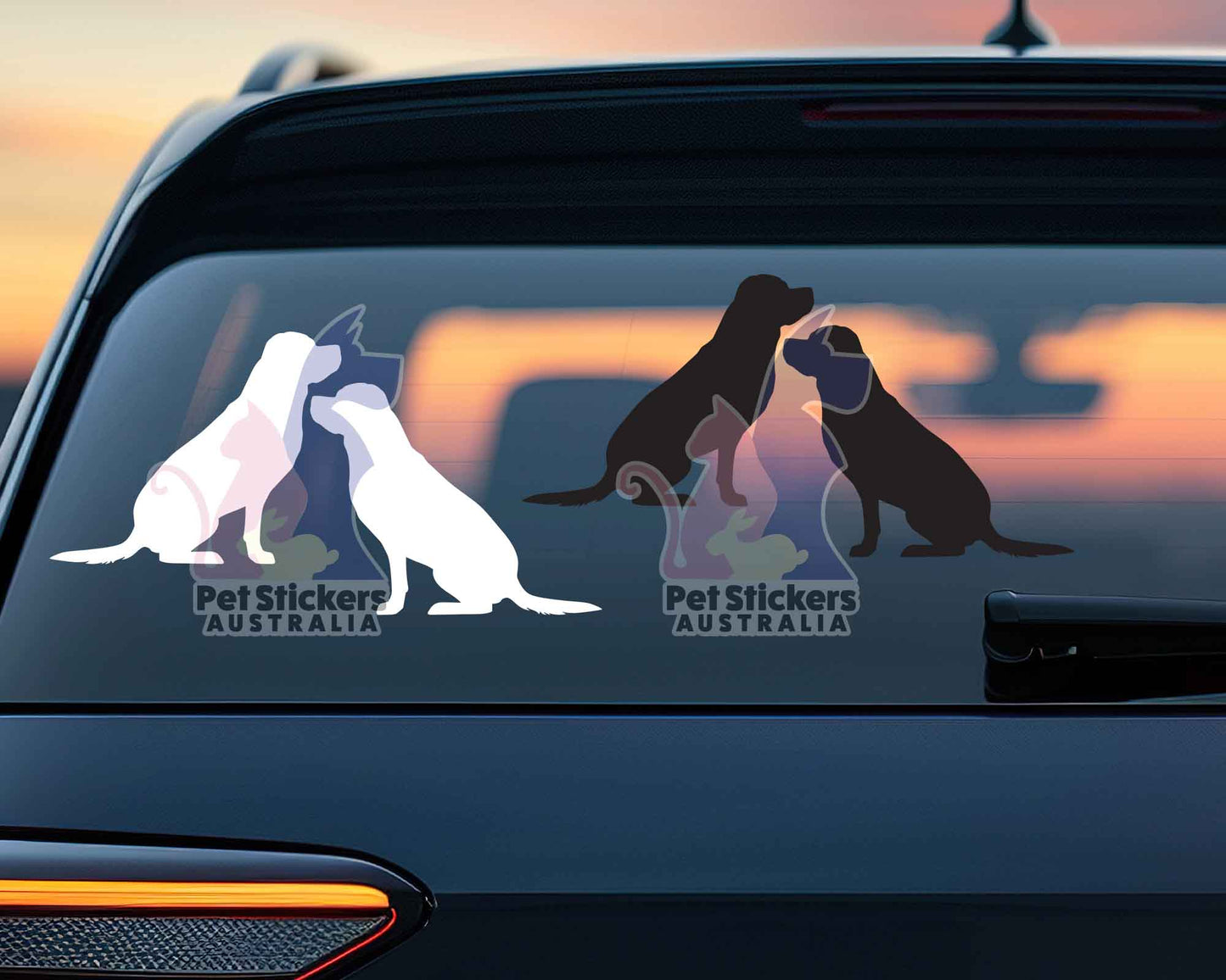 Rottweiler Silhouette Stickers