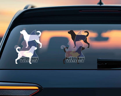 Rottweiler Silhouette Stickers