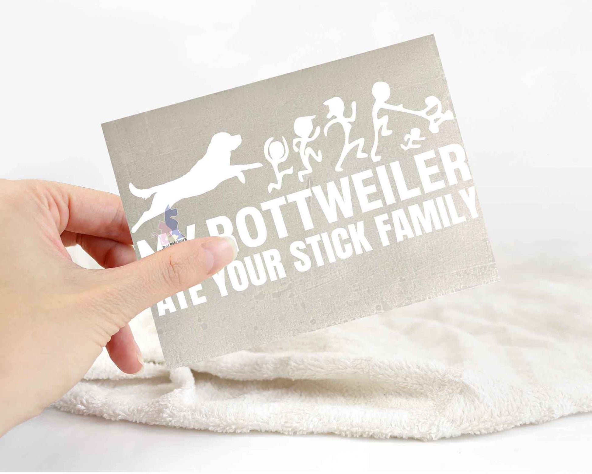 My Rottweiler Ate Your Stick Family Sticker