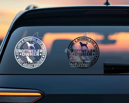 Rottweiler Dog Owner But Cooler Sticker