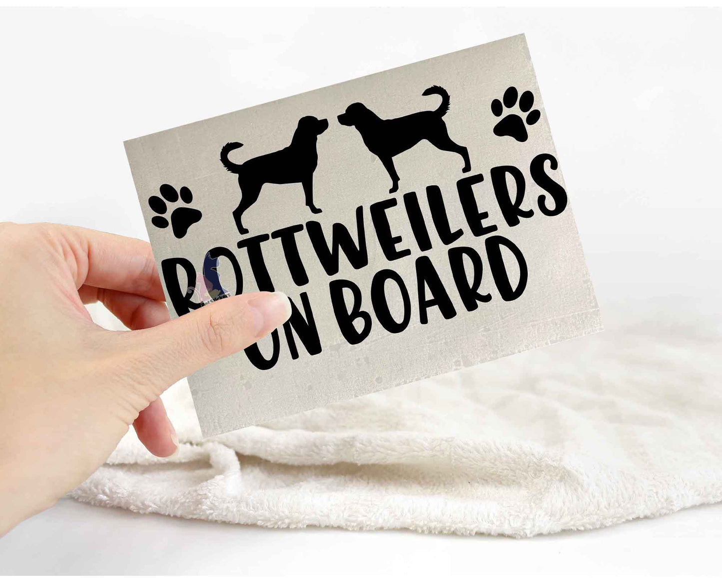 Rottweilers On Board Sticker