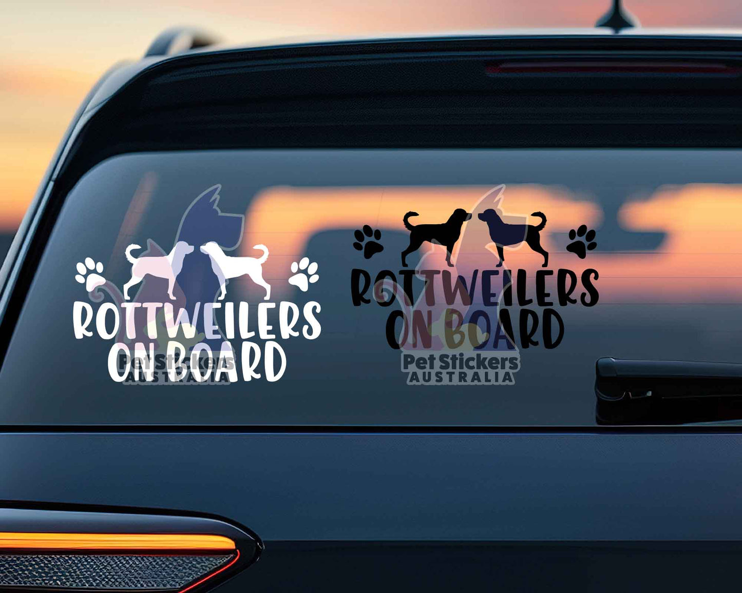 Rottweilers On Board Sticker