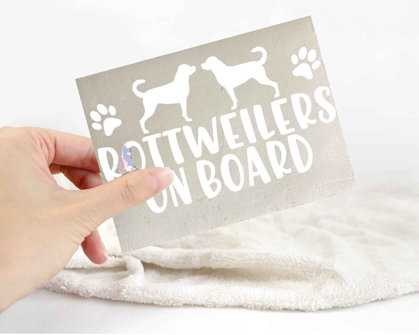 Rottweilers On Board Sticker