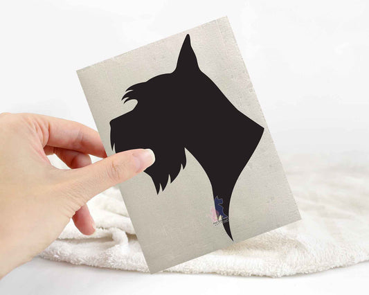 Schnauzer Silhouette Stickers