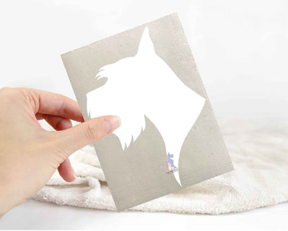 Schnauzer Silhouette Stickers