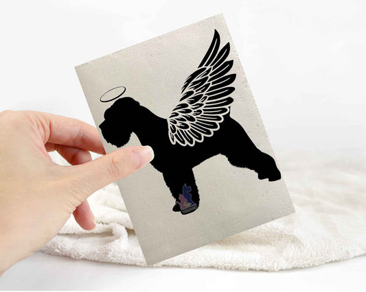 Schnauzer With Angel Wings Sticker