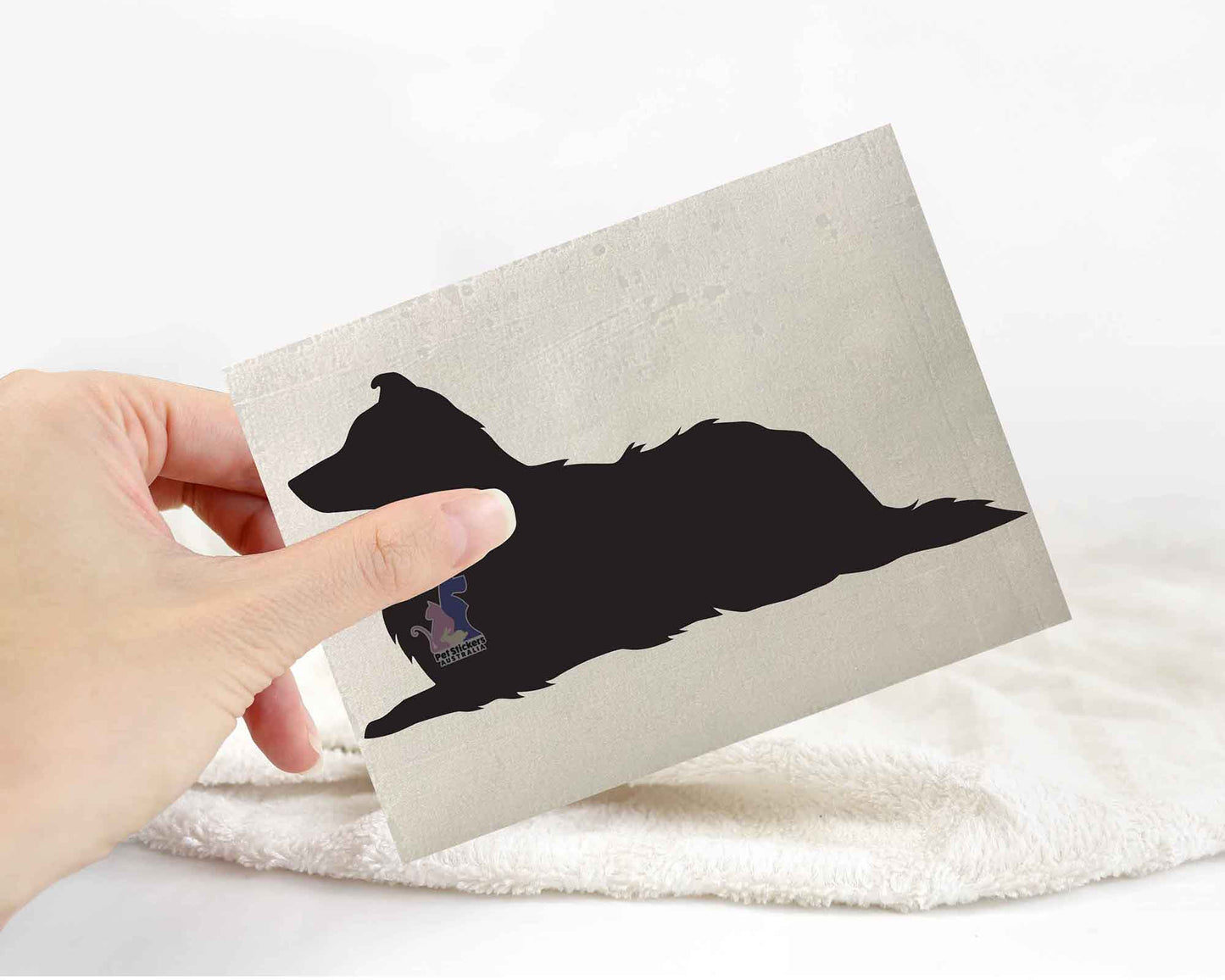 Shetland Sheepdog Silhouette Stickers