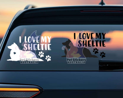 I Love My Sheltie Sticker