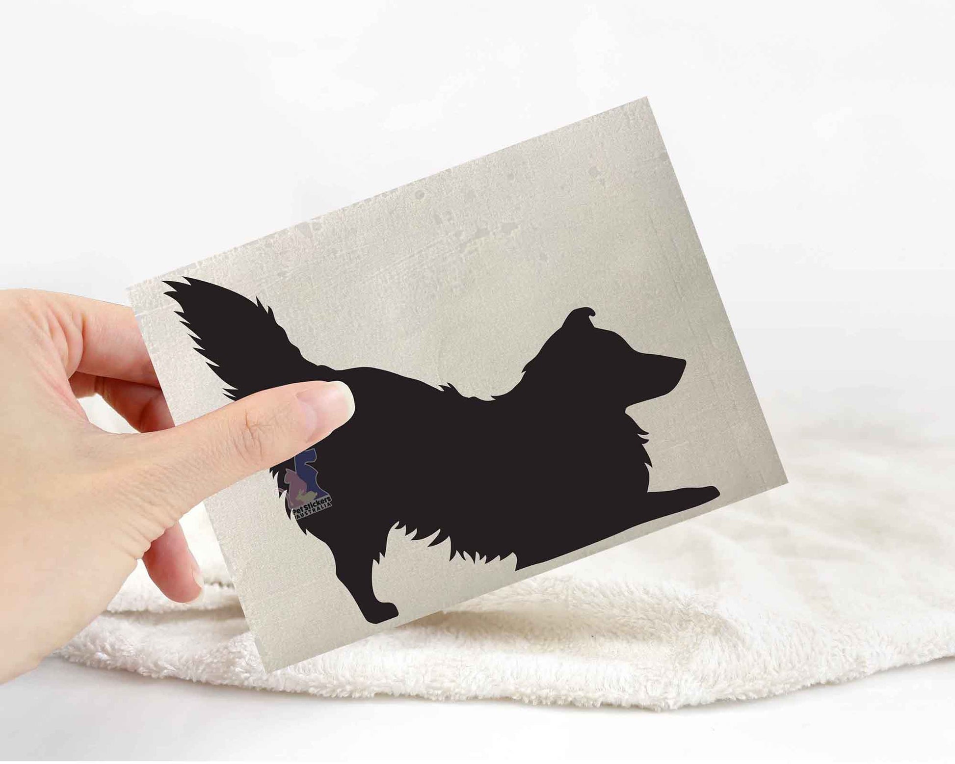 Shetland Sheepdog Silhouette Stickers