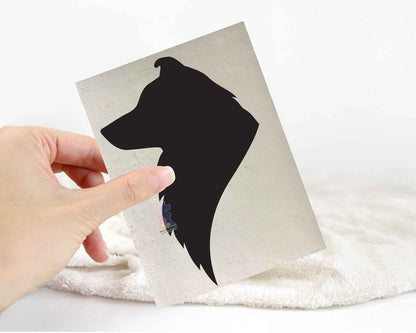 Shetland Sheepdog Silhouette Stickers