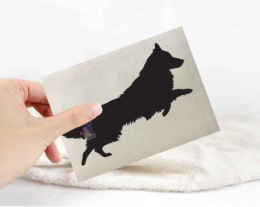 Shetland Sheepdog Silhouette Stickers