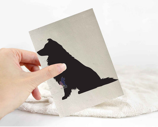 Shetland Sheepdog Silhouette Stickers