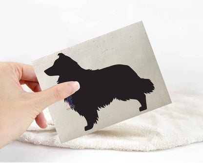 Shetland Sheepdog Silhouette Stickers