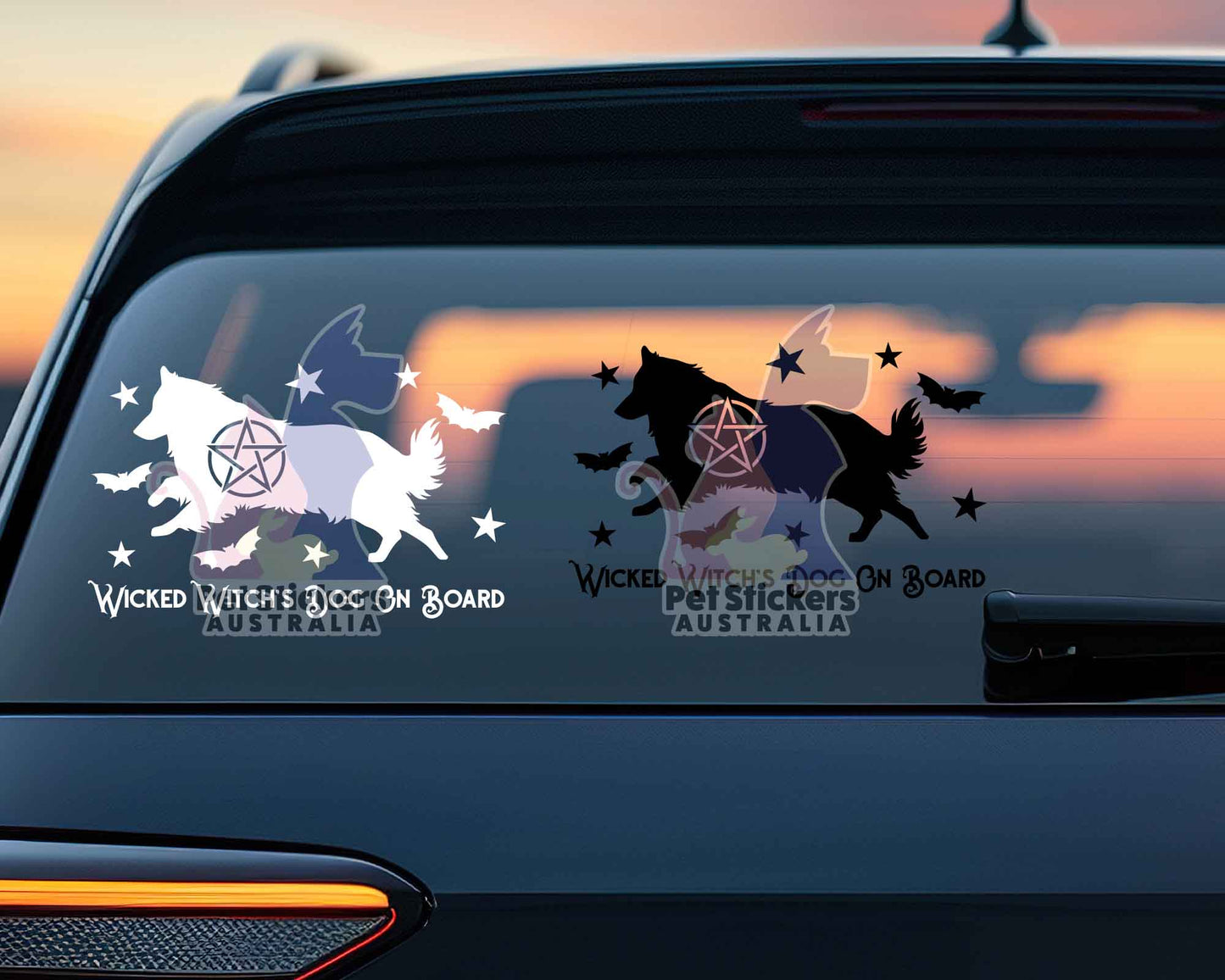 Wicked Witch's Dog On Board Shetland Sheepdog Sticker