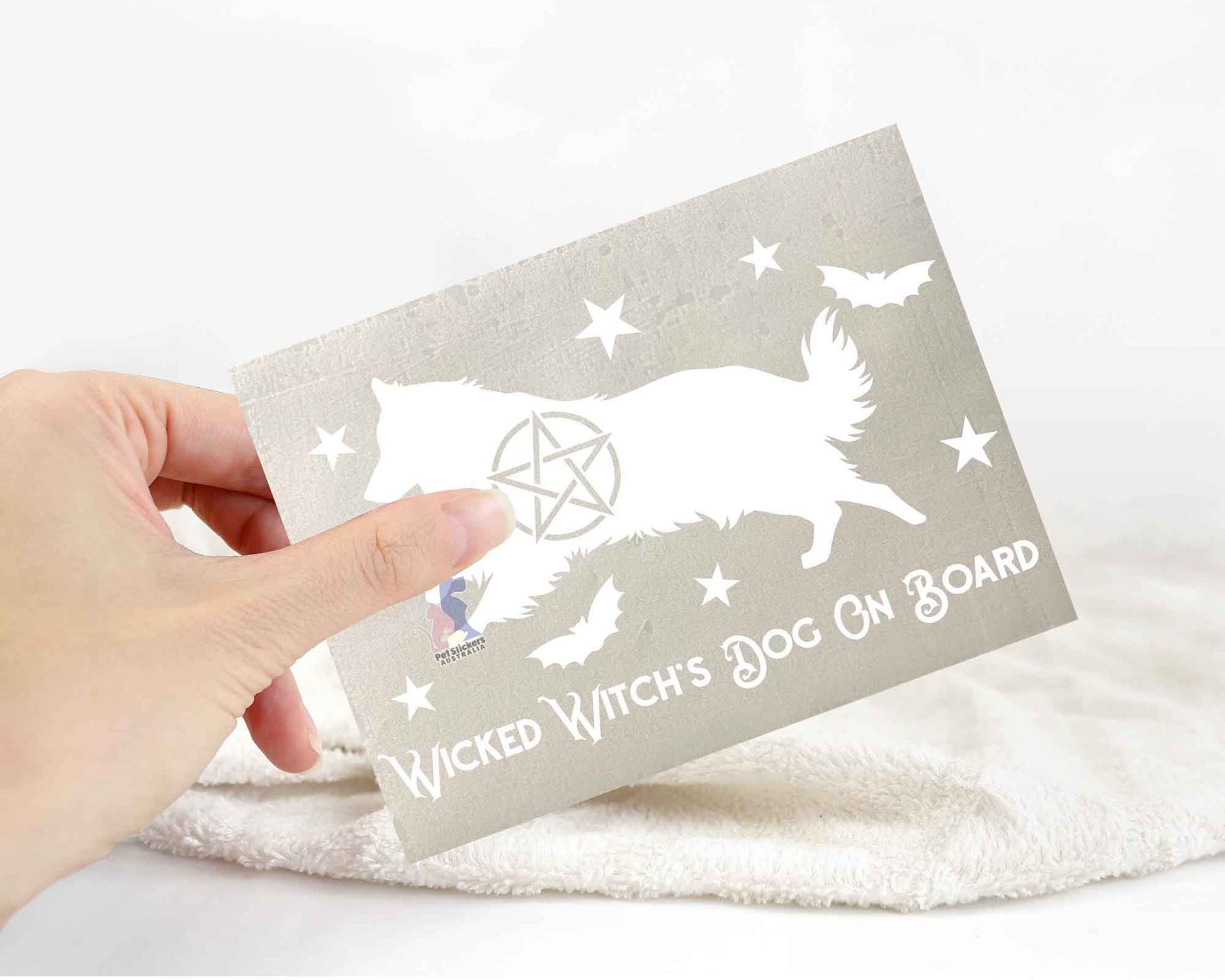 Wicked Witch's Dog On Board Shetland Sheepdog Sticker