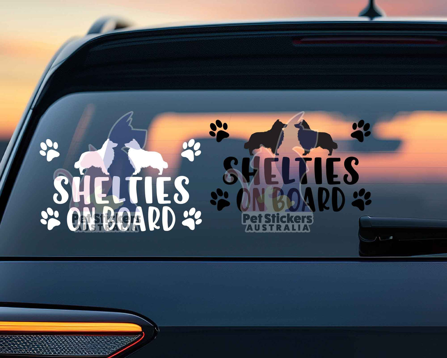 Shelties On Board Sticker