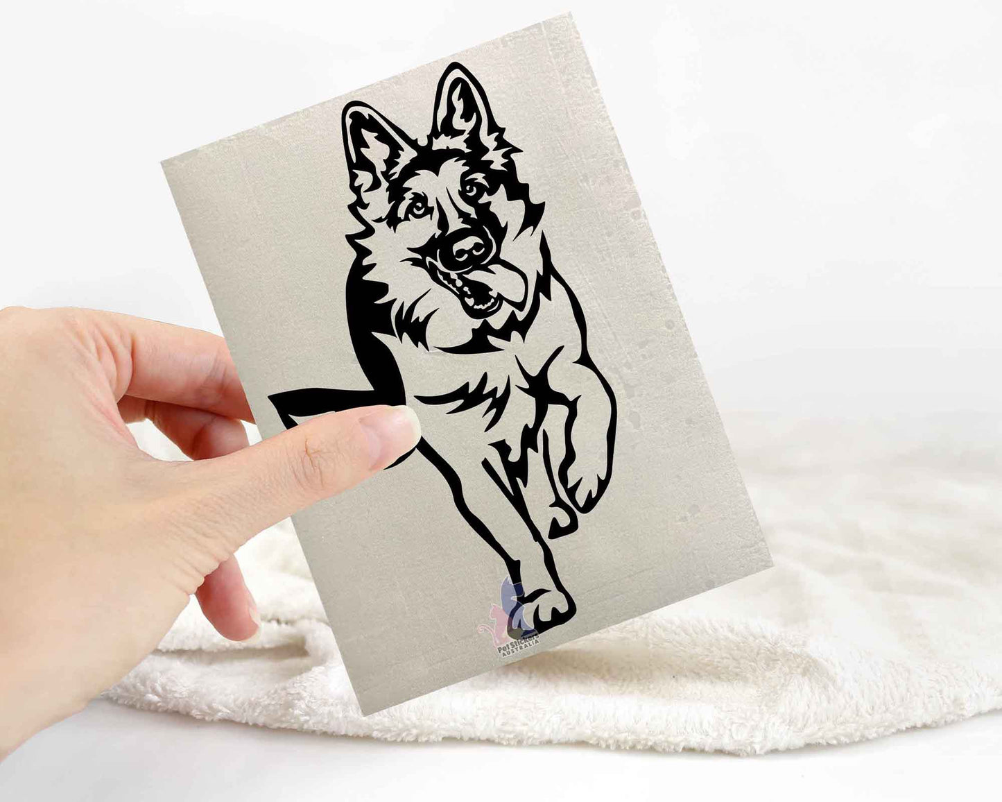 German Shepherd Running Sticker