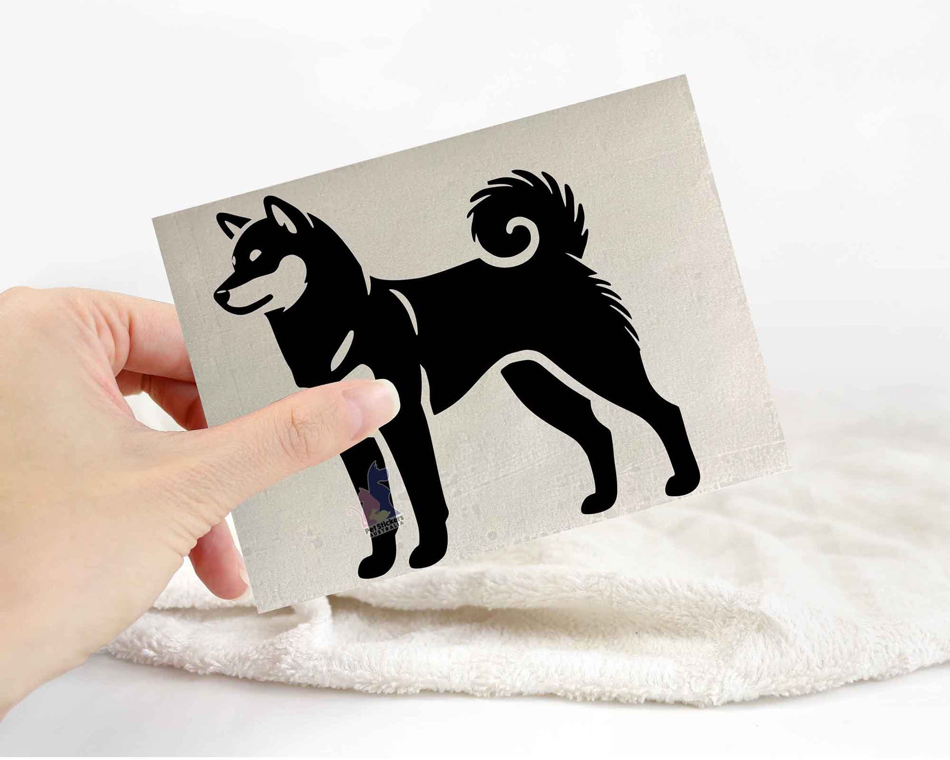 Shiba Inu Silhouette Stickers