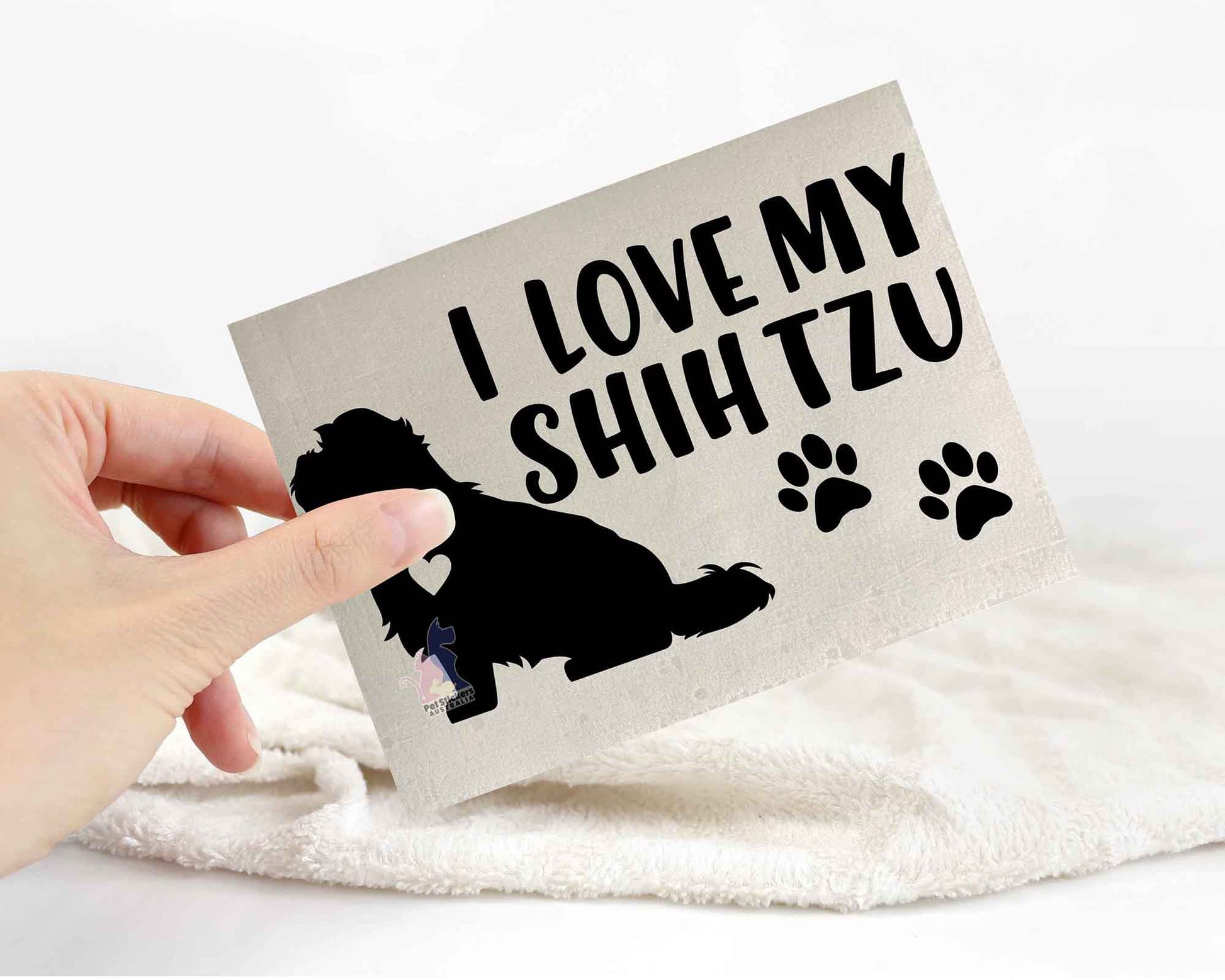 I Love My Shih Tzu Sticker