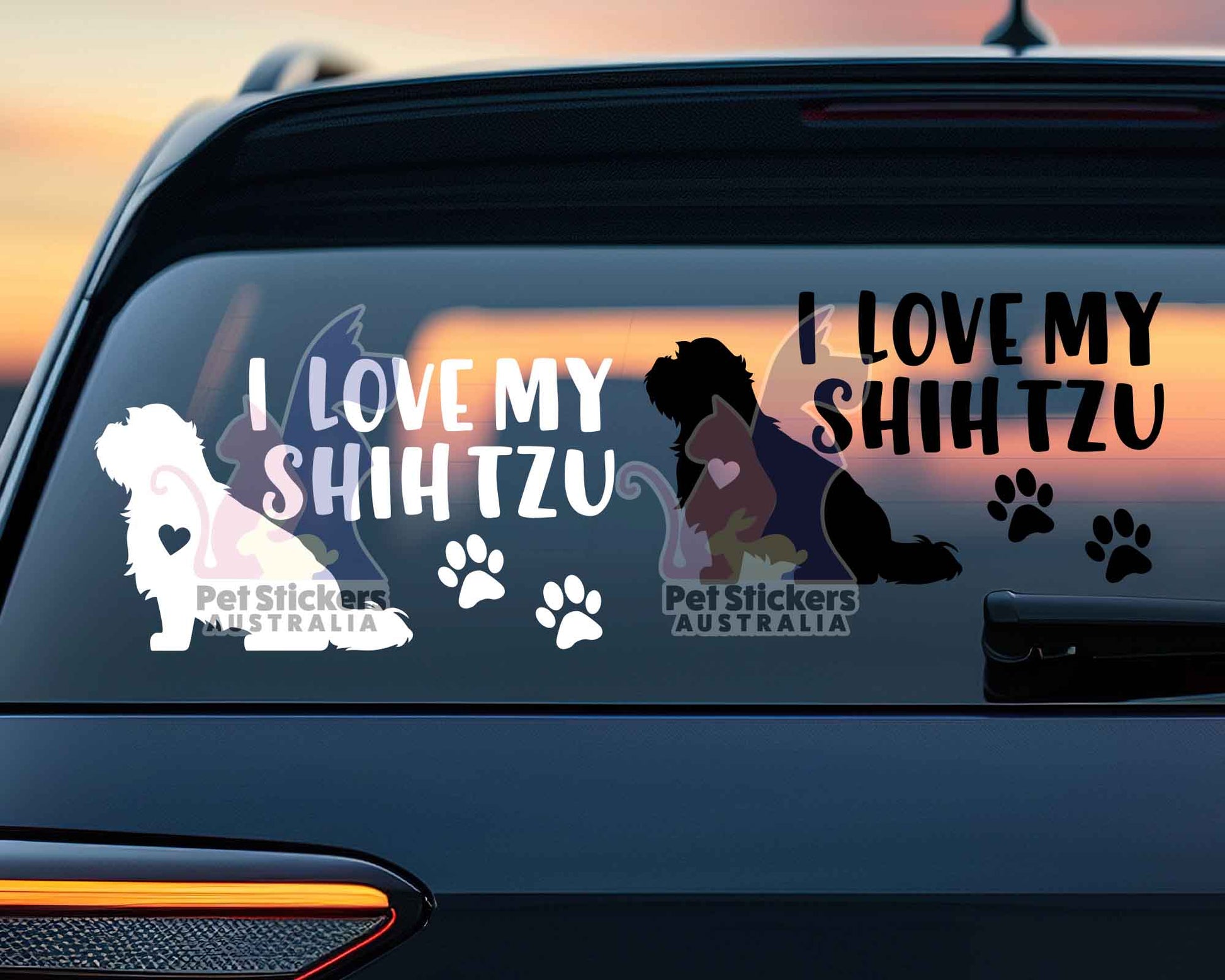 I Love My Shih Tzu Sticker