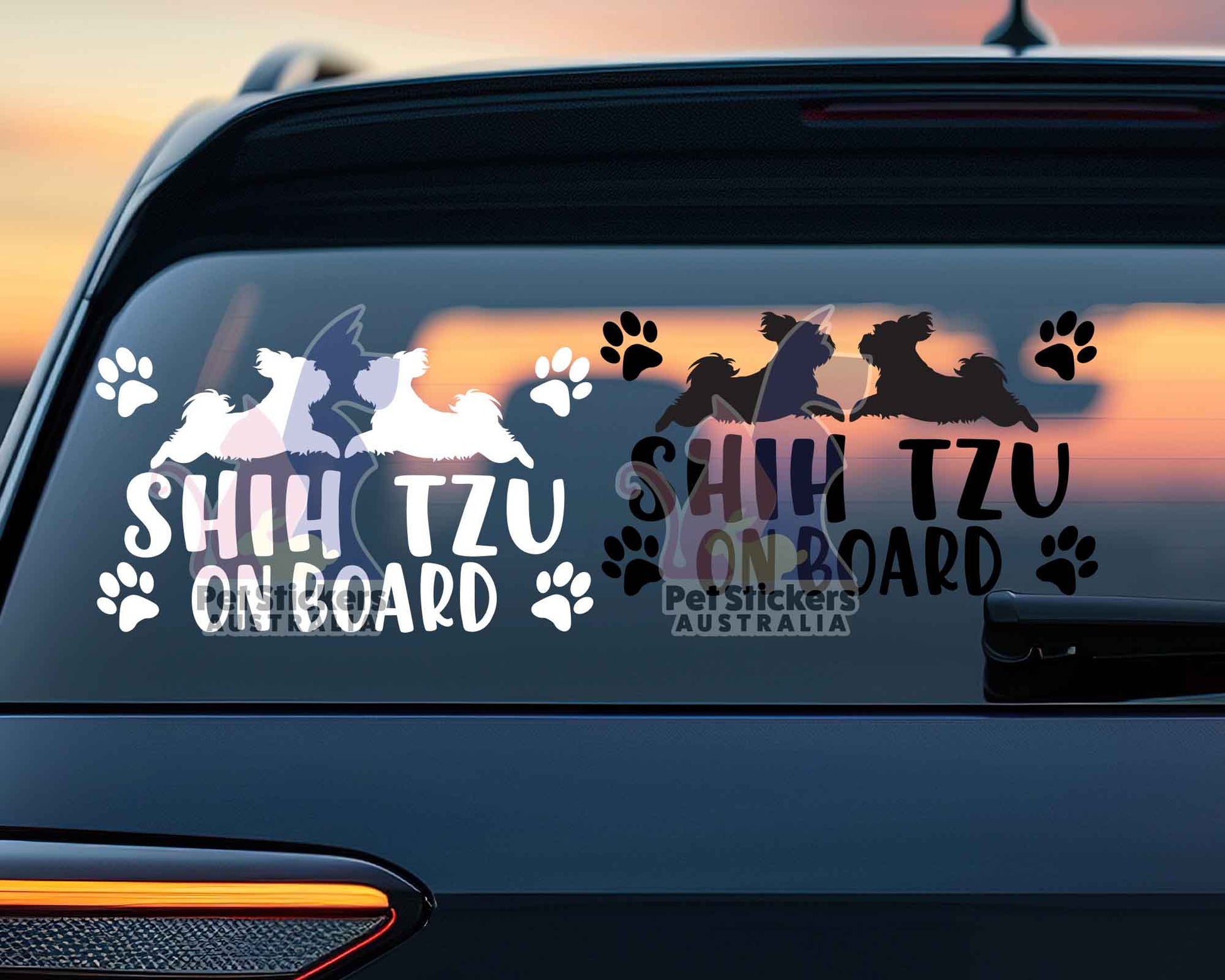 Shih Tzu On Board Sticker