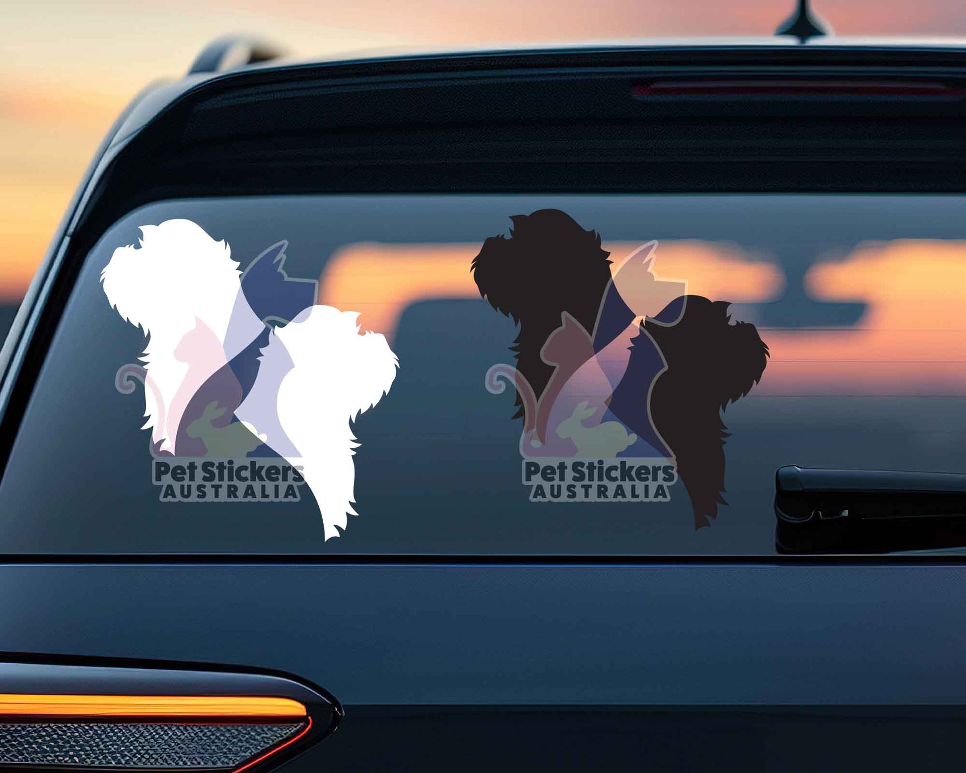 Shih Tzu Silhouette Stickers