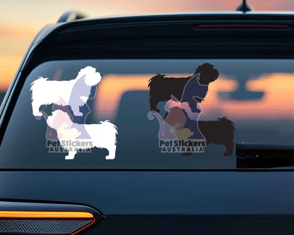 Shih Tzu Silhouette Stickers