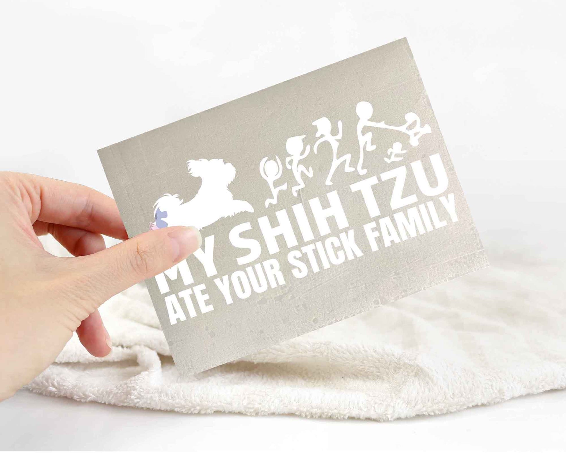 My Shih Tzu Ate Your Stick Family Sticker