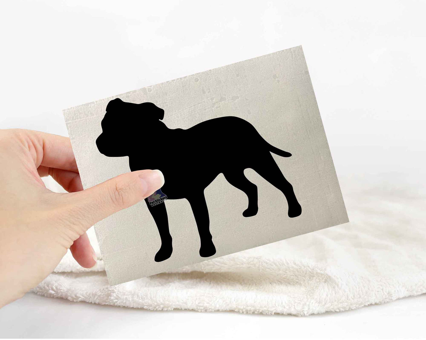 Staffy Silhouette Stickers