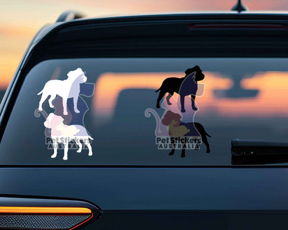 Staffy Silhouette Stickers