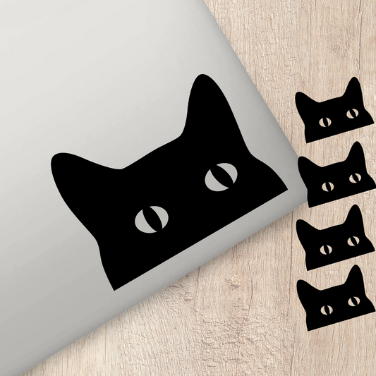 Black Cat Peeping Stickers