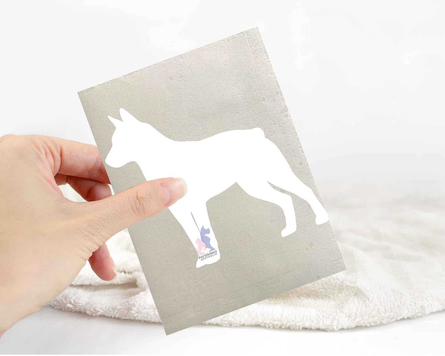 Stumpy Tail Cattle Dog Silhouette Stickers