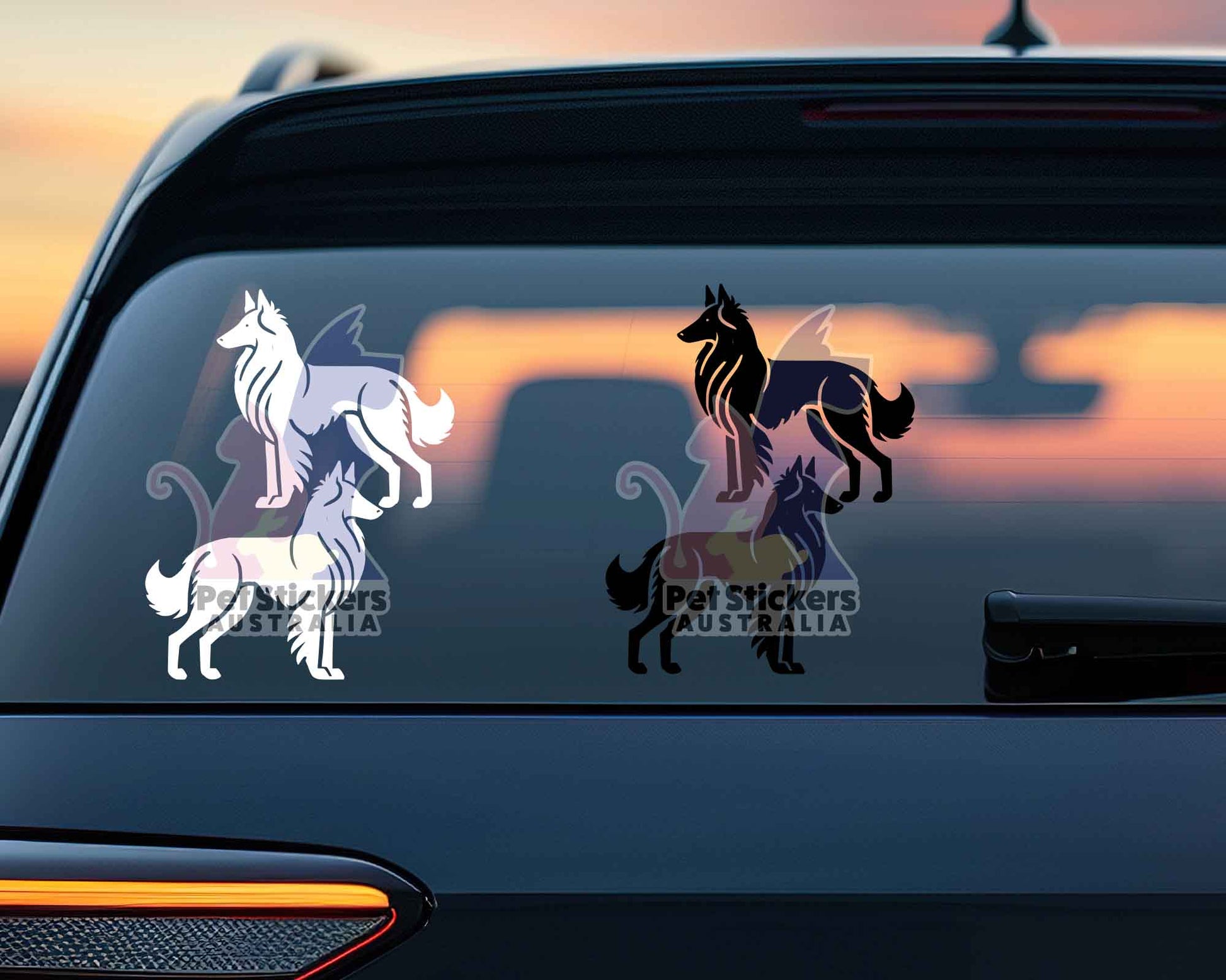 Belgian Tervuren Silhouette Stickers