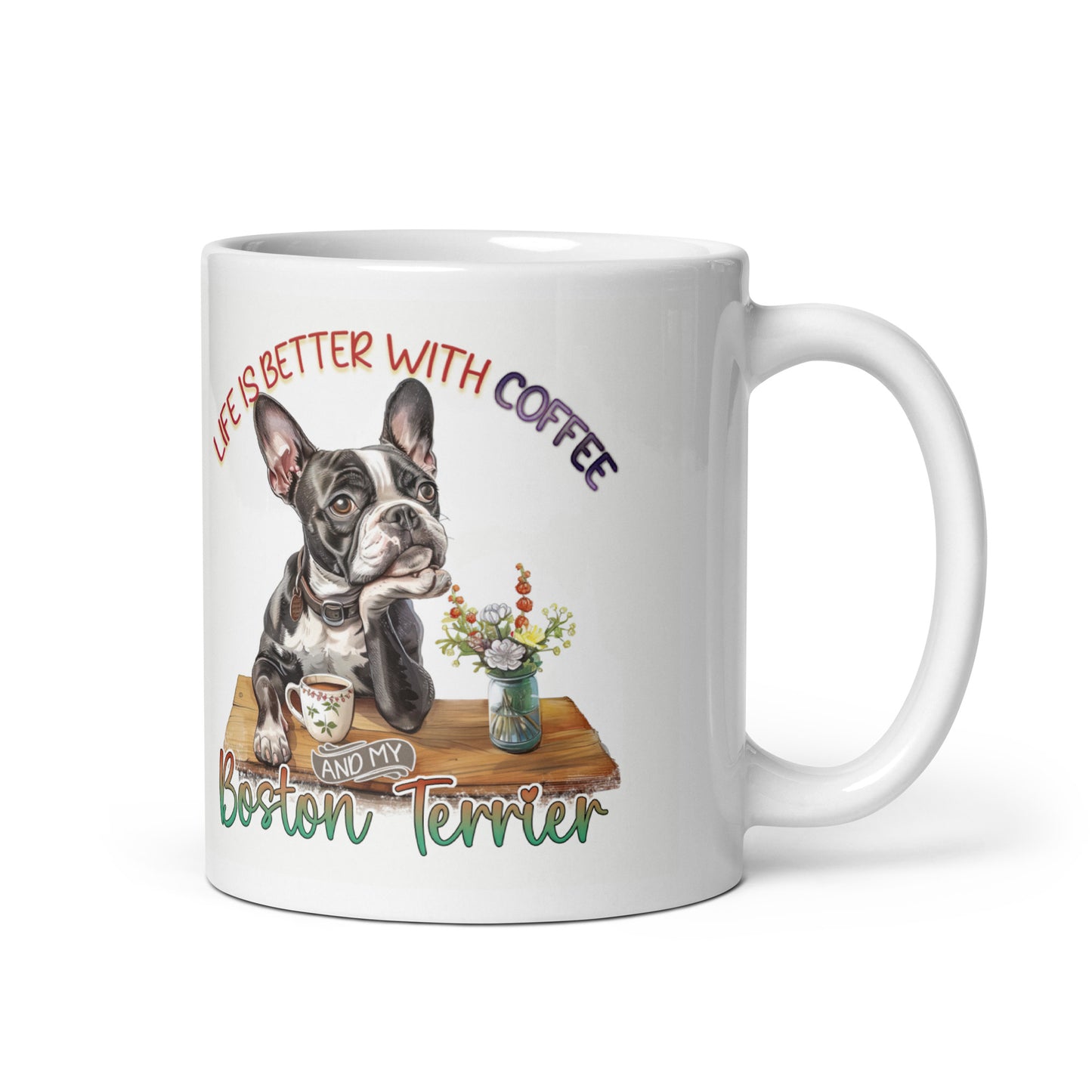 Coffee And My Boston Terrier Mug