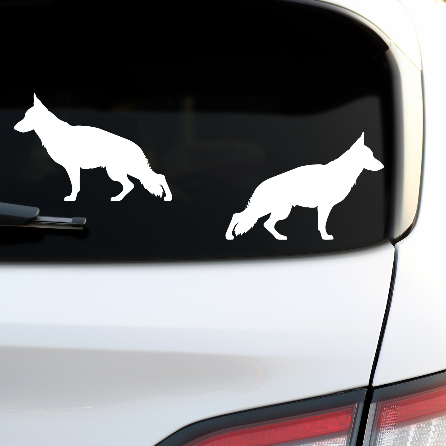 German Shepherd Silhouette Stickers