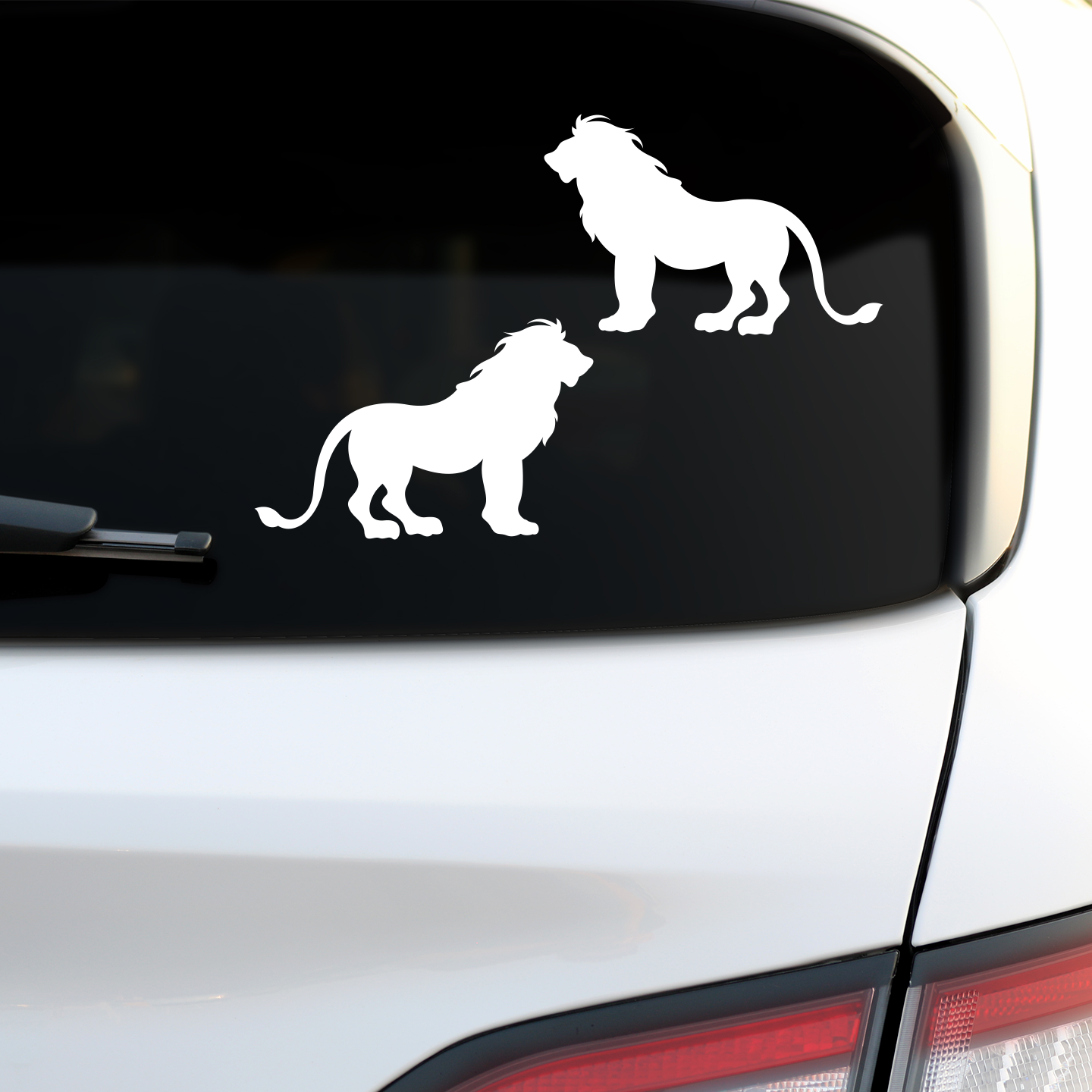 Lion Silhouette Stickers
