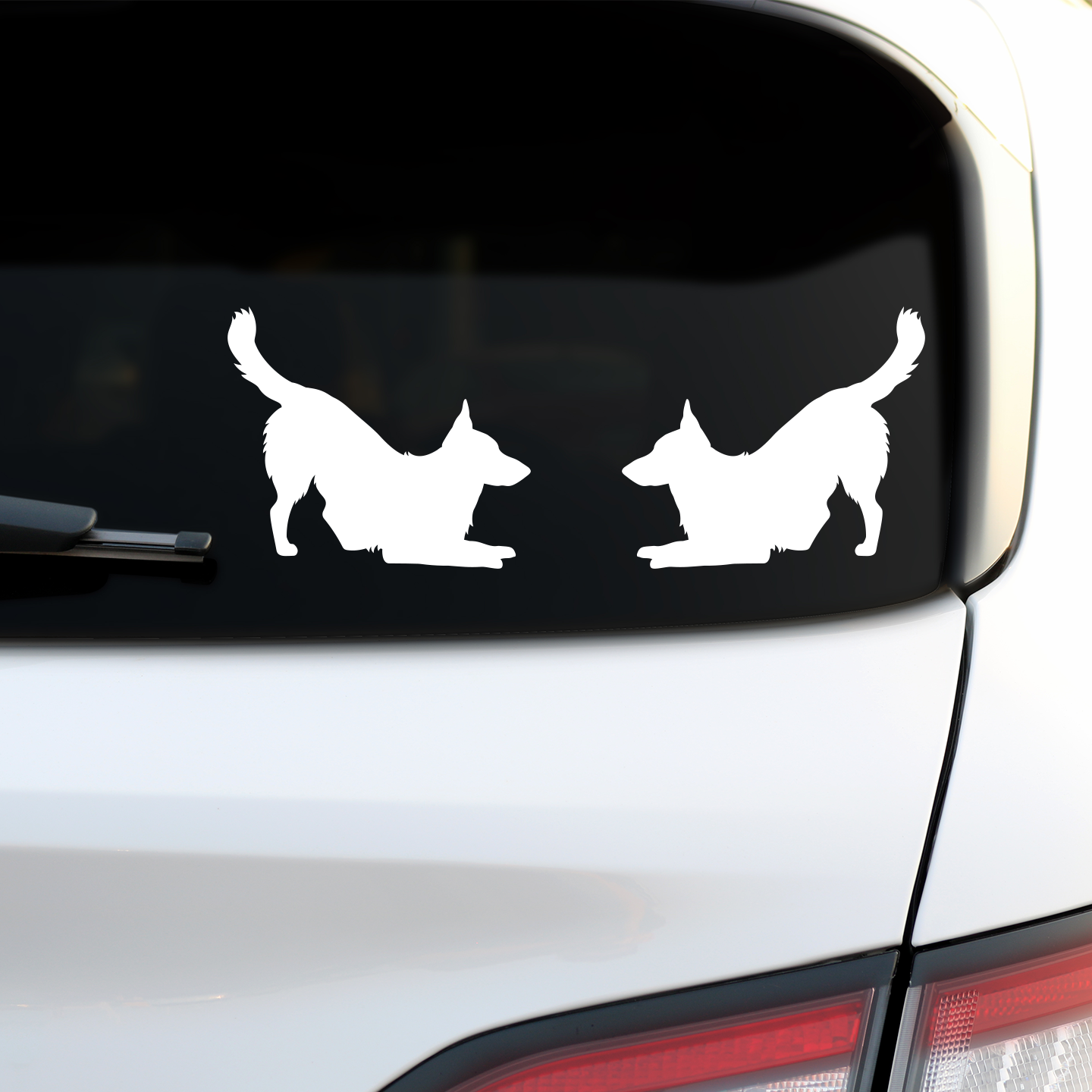 German Shepherd Silhouette Stickers