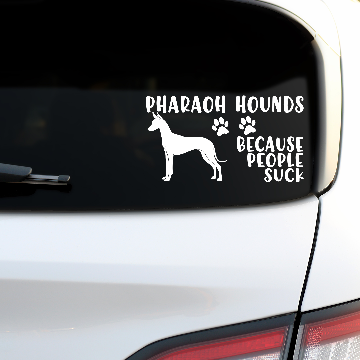 Pharaoh Hounds Because People Suck Sticker