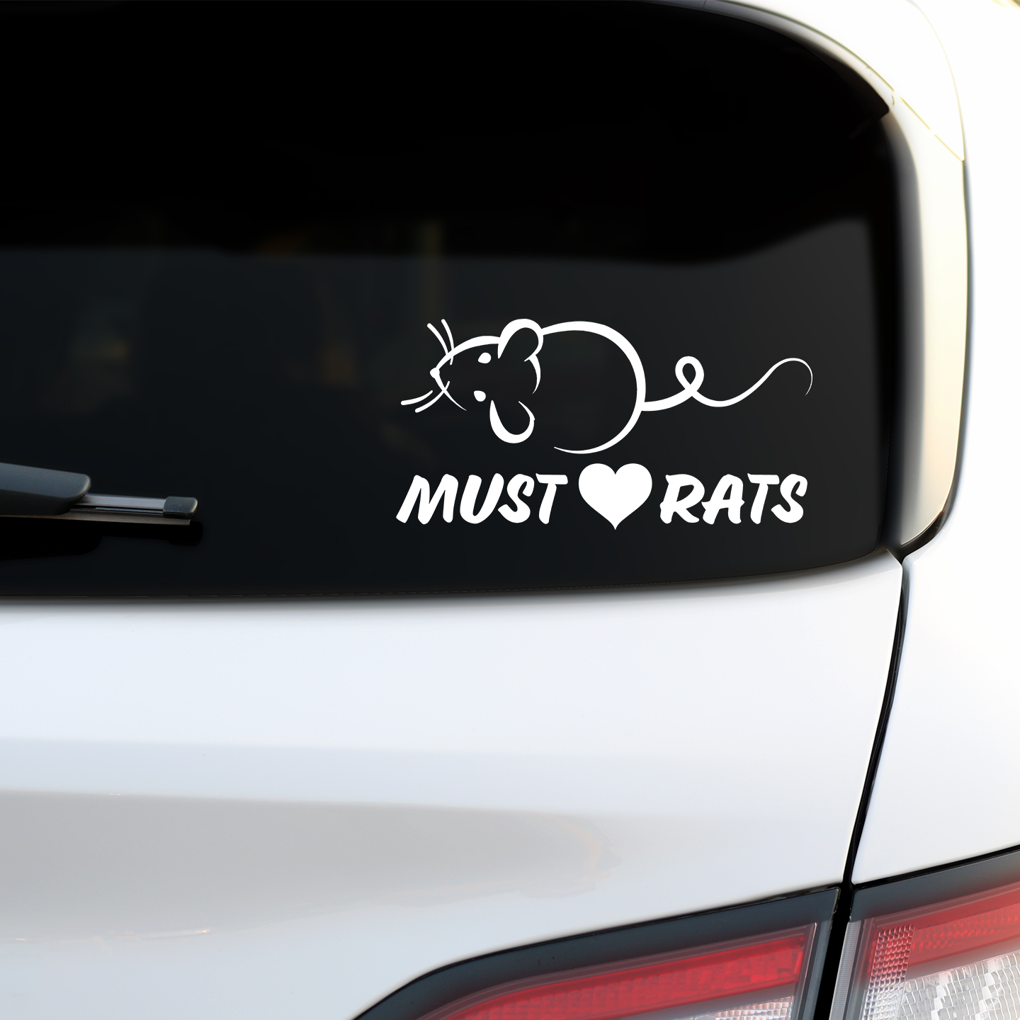 Must Love Rats Sticker